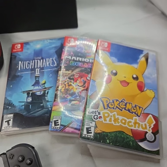 Nintendo Switch Console Bundle - Black and Red